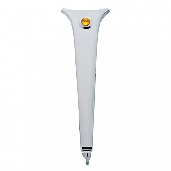 Chrome Center Dash Trim W/Crystal For Columbia (2004-20), Century (1997-10), & Coronado (2003-10), Amber