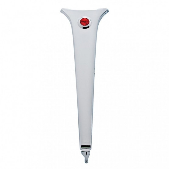 Chrome Center Dash Trim W/Crystal For Columbia (2004-20), Century (1997-10), & Coronado (2003-10), Red