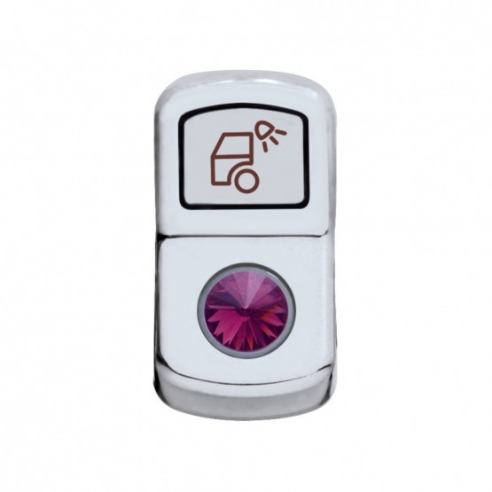 "Load Light" Rocker Switch Cover With Purple Crystal