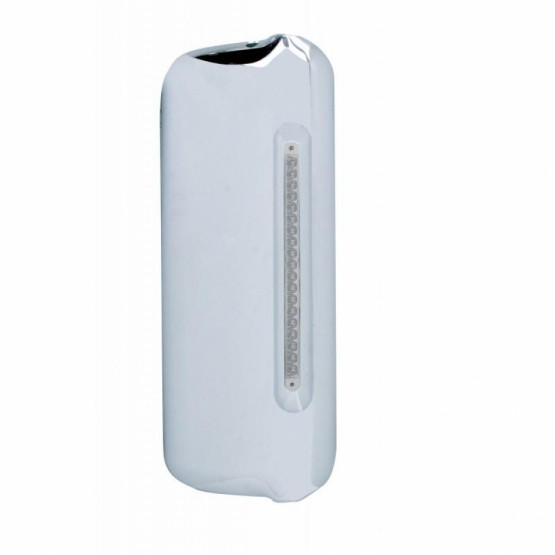 Mirror Cover With 19 LED 12" Reflector Light Bar For 2005+ Freightliner  (Passenger) - Amber LED/Clear Lens