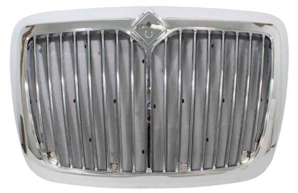 TR042-INGR Chrome Grille with Bug Screen for 2008-2018 International Prostar Trucks