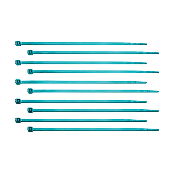 6" Nylon Cable Zip Ties - Blue (10-Pack)