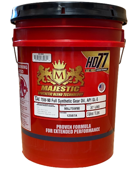 MAJ75W905G Full Synthetic Gear/ Differential Oil API GL-5-5 Gallon Buckets