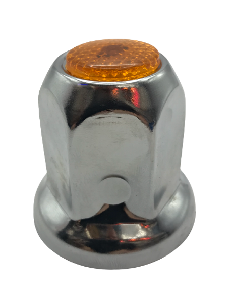 98D90X-0014 Reflector Nut Cover  (AMBER), 33MM X 2-1/8’’