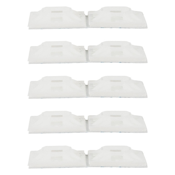 1" Natural Nylon Adhesive Wire Tie Mount 50 Lbs Ties (10-Pack)