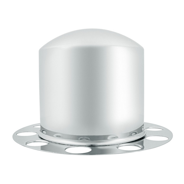 Chrome Dome Rear Axle Cover 2PC Kit For 1-1/2" Nut Cover - Aluminum Wheel