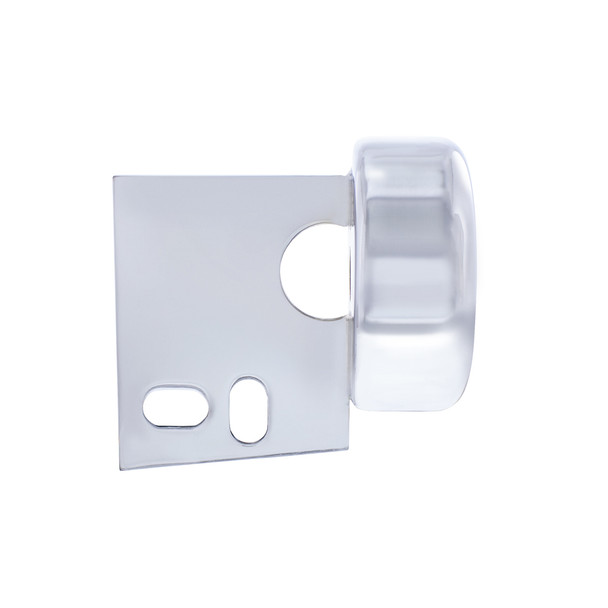 Chrome Steel Mud Flap Hanger End Light Bracket Only