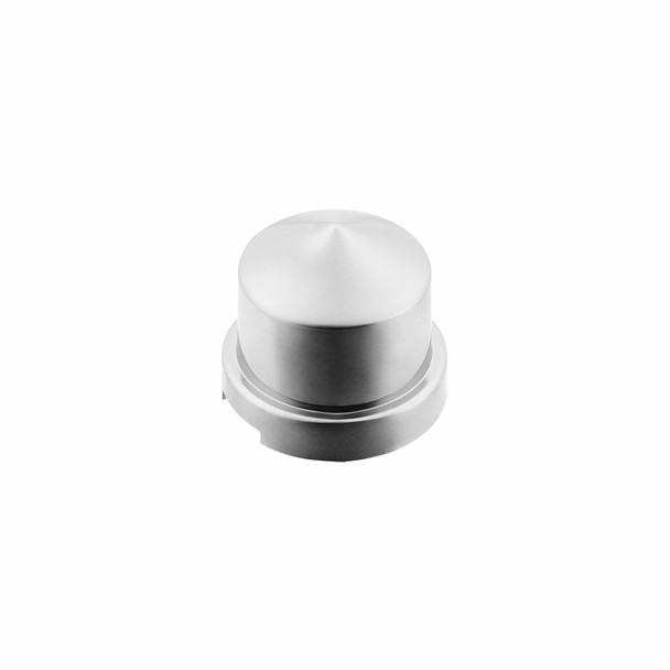 7/16" x 3/4" Chrome Plastic Pointed Nut Covers - Push-On (10-Pack)