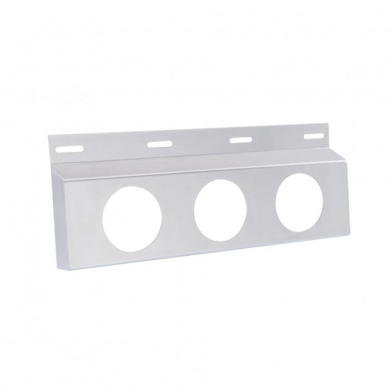 Stainless Top Mud Flap Bracket - Three 4" Light Cutout (Each)