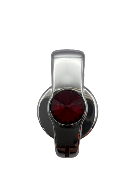 42027-UP A/C Knob (Newer Model) With Red Crystal For 2005-2010 Freightliner