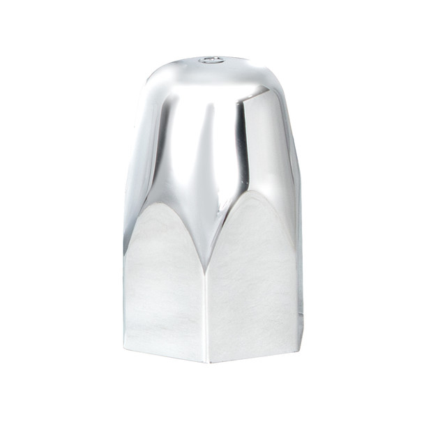 1-1/2" x 2-3/4" Chrome Plastic Tall Nut Covers - Push-On (60-Pack)