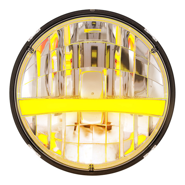 ULTRALIT - High Power LED 7" Headlight With Turn Signal & Position Light Bar