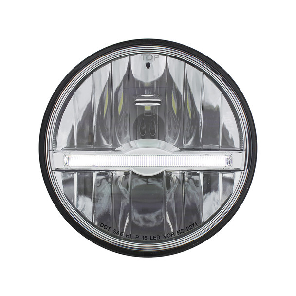 ULTRALIT - 9 LED 5-3/4" LED Headlight With LED Position Light Bar .
