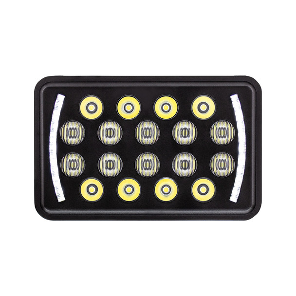 ULTRALIT - 18 High Power LED Rectangular Light With LED Position Light Bar