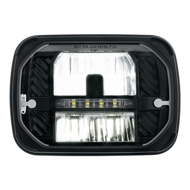 ULTRALIT - HEATED 5"X7" LED HEADLIGHT WITH WHITE POSITION LIGHT