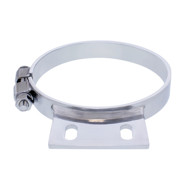 6" CHROME CAB EXHAUST CLAMP FOR PETERBILT