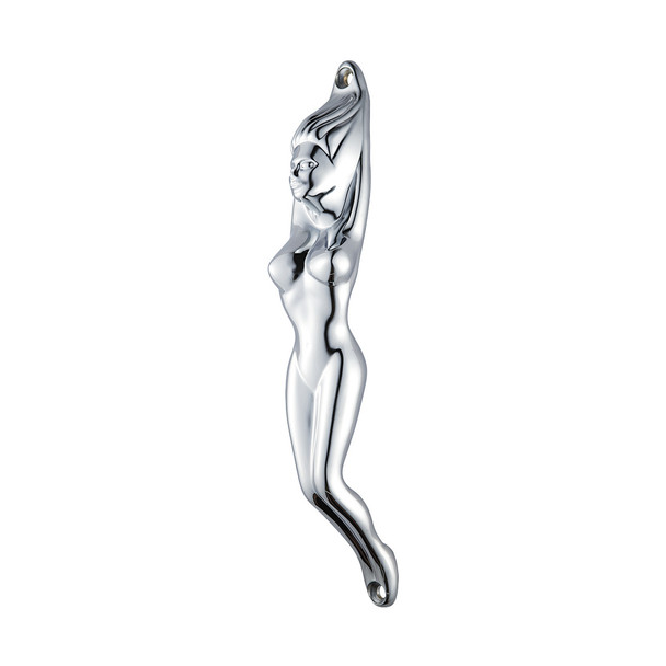 Chrome Nude Lady Shape Grab Handle