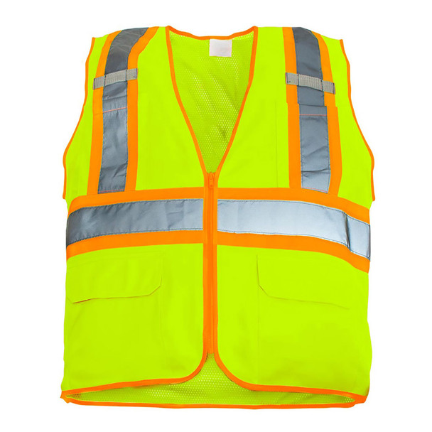 RigGear High Visibility Reflective Yellow Safety Vest-XX Large