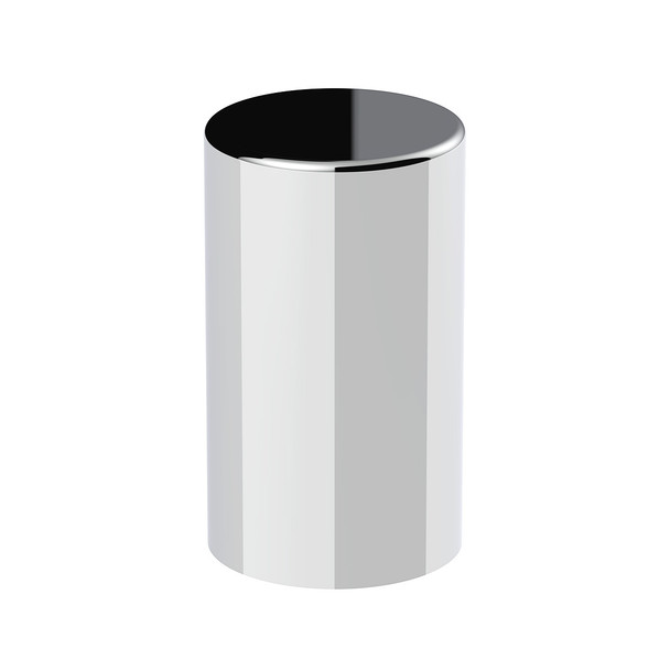33mm x 3-1/2" Chrome Plastic Cylinder Nut Cover - Thread-On (Bulk)