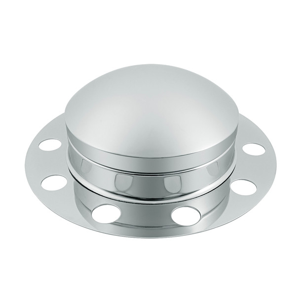 Chrome Dome Front Axle Cover 3PC Kit For Steel/Aluminum Wheel