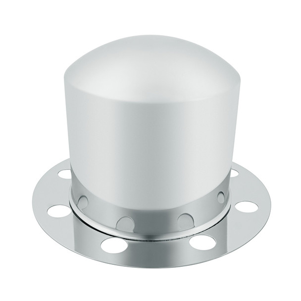 Chrome Dome Rear Axle Cover 2PC Kit For 33mm Nut Cover - Steel/Aluminum Wheel (8 Hole)