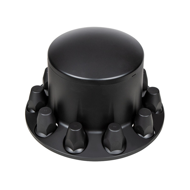 Dome Rear Axle Cover With 33mm Standard Thread-On Nut Covers - Matte Black