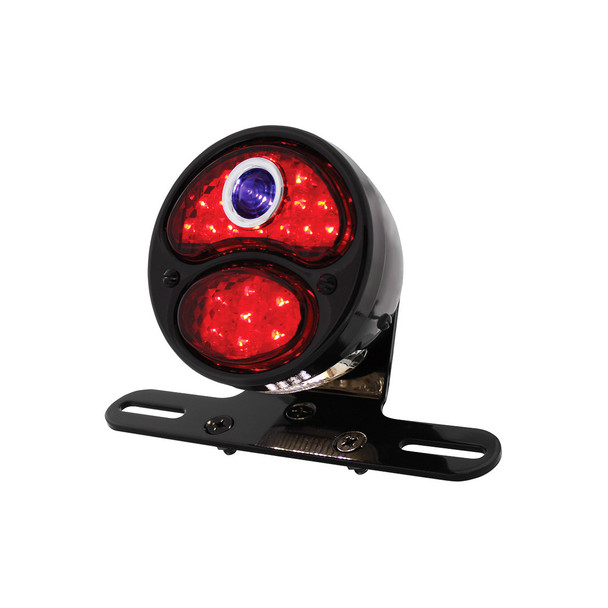LED "DUO LAMP" Motorcycle Rear Fender Tail Light With Blue Dot