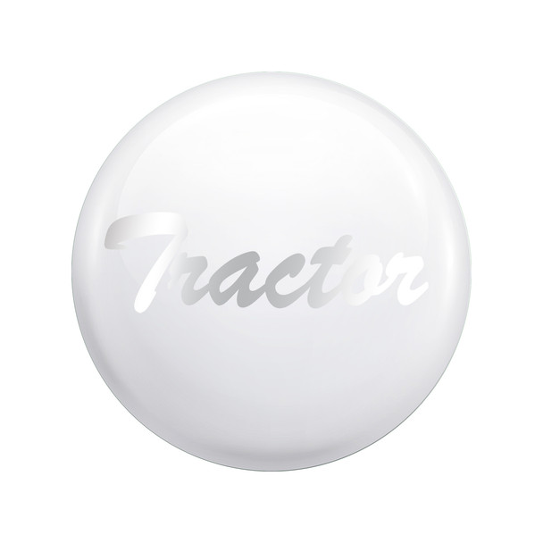 "Tractor" Glossy Air Valve Knob Candy Color Sticker-Pearl White