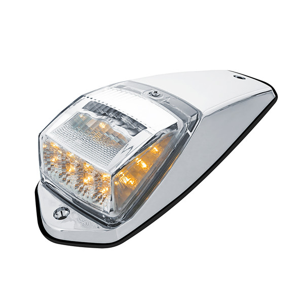 39530-UP 17 LED REFLECTOR GRAKON 5000 STYLE CAB LIGHT KIT - AMBER LED/CLEAR LENS