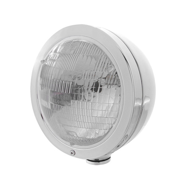 Stainless Steel "Bullet" Classic Headlight H6024 Bulb