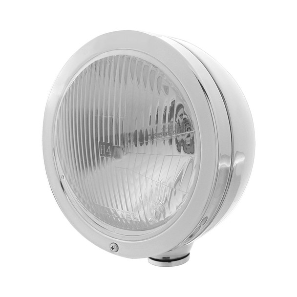 Stainless Steel "Bullet" Classic Headlight H4 Bulb