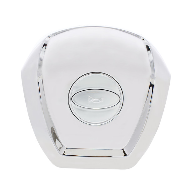 88036-UP CHROME STEERING WHEEL HORN PAD FOR 2012-2021 PETERBILT 579