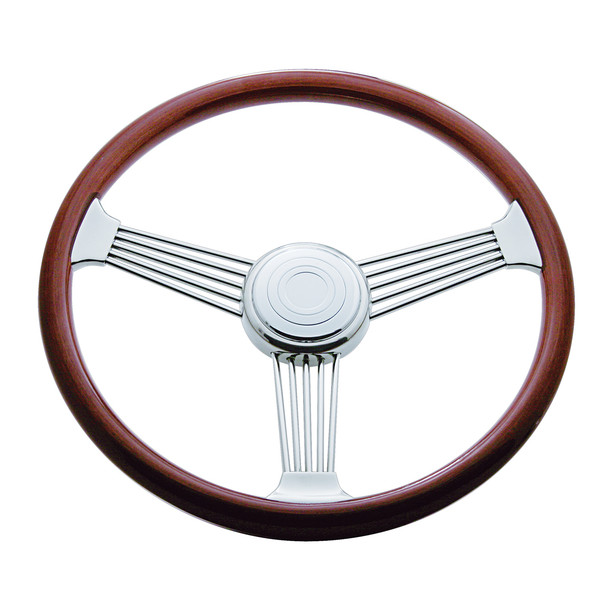 88110-UP 18" BANJO STEERING WHEEL WITH HUB & HORN BUTTON KIT FOR PETERBILT (1998-2005), KENWORTH (2001-2002)