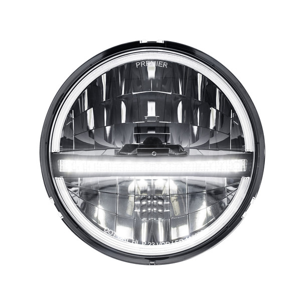 ULTRALIT - 20 High Power LED 5-3/4" Headlight With LED DRL/Position Light - Black