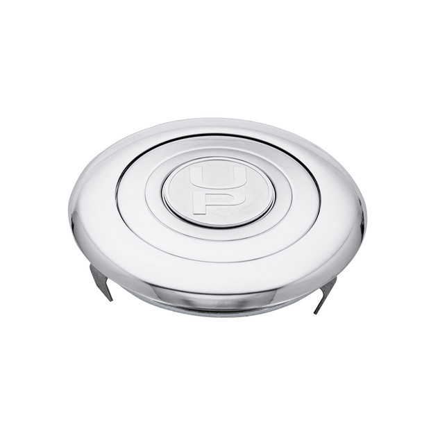 88120-UP CHROME ALUMINUM STEERING WHEEL HORN BUTTON WITH UP LOGO