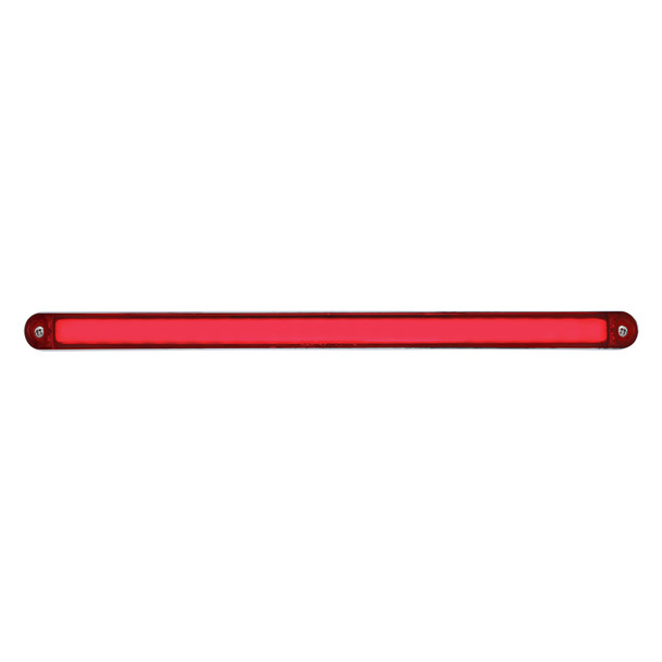 24 LED Dual Function 12" GloLight Bar With Bezel - Red LED/Red Lens
