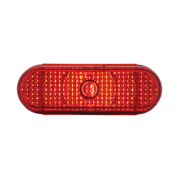 Oval Crystal Light (Stop, Turn & Tail) - Red Lens (Bulk)