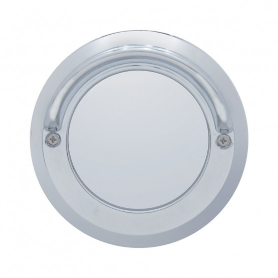 2'' Chrome Plastic Mirror Light Bezel With Visor
