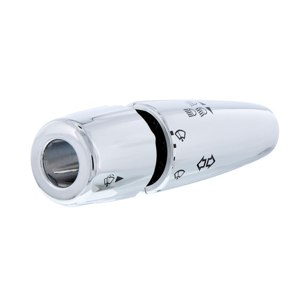 41408-UP CHROME PLASTIC TURN SIGNAL LEVER COVER FOR 2006-2019 PETERBILT & KENWORTH