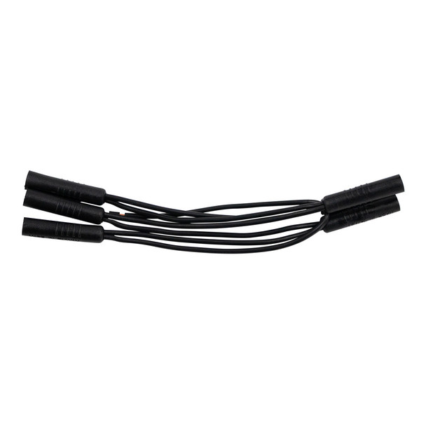 0.180" Female Plug Wire Harness With 6 Plugs - 3-7/8" Lead (Bulk)