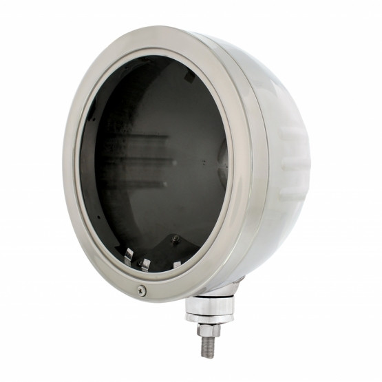 Stainless "Bullet" Embossed Stripe Headlight Housing
