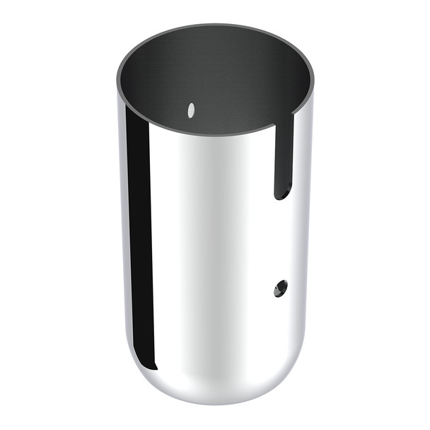 41069-UP STEEL LOWER GEARSHIFT KNOB COVER - CHROME