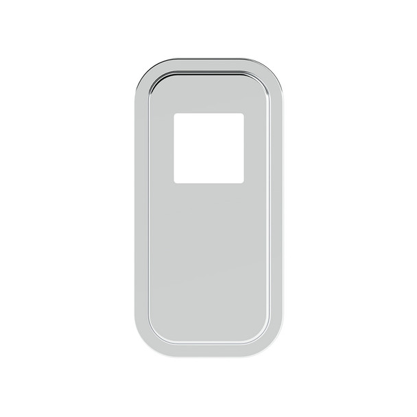 21734-UP PETERBILT STAINLESS STEEL SHIFT PLATE COVER - 4-3/4" X 4-3/4" OPENING