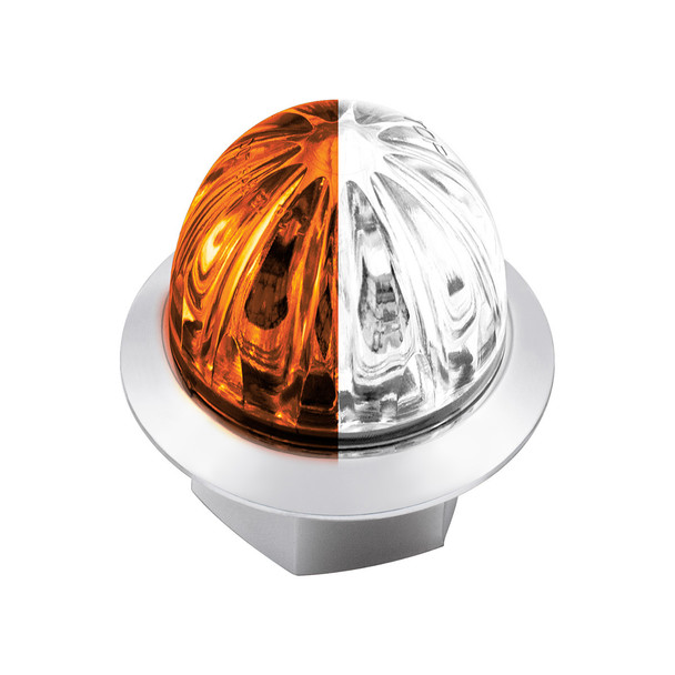 Double Fury 4 LED Dual Function 1-1/8" Watermelon Light-Amber & White LED