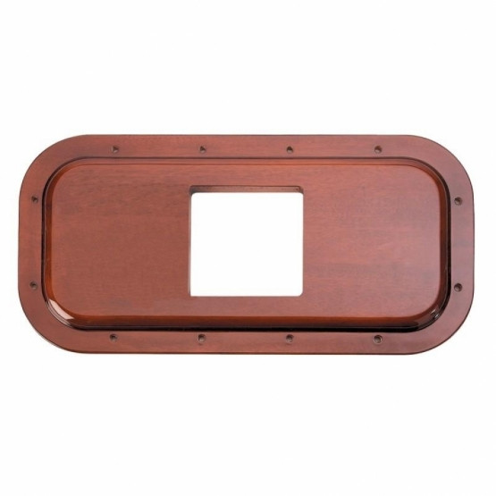 88046B-UP PETERBILT WOOD SHIFT PLATE - 4 7/8" X 4 13/16" OPENING (BULK)
