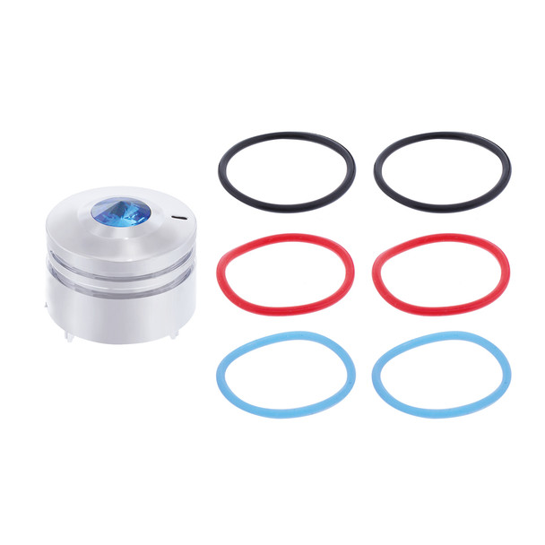 41165-UP DELUXE SIGNATURE A/C CONTROL KNOB FOR PETERBILT - BLUE CRYSTAL