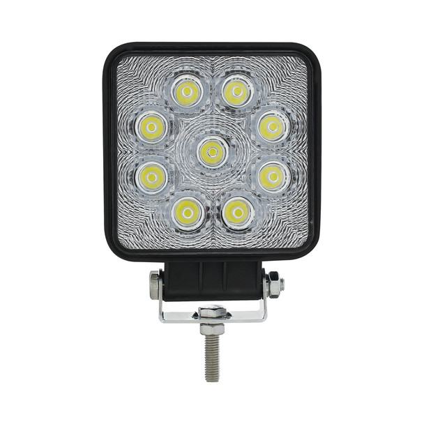 9 High Power LED 4-1/4" Square "Competition Series" Work Light - Flood