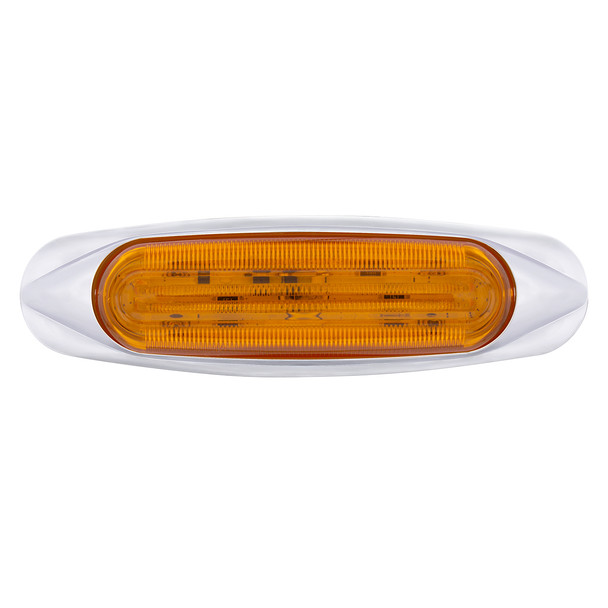 4 LED LIGHTTRACK Light (Clearance/Marker) - Amber LED/Amber Lens
