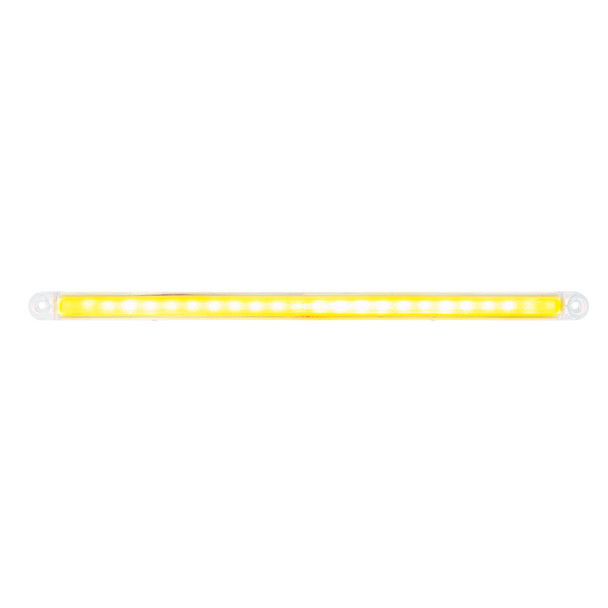 24 LED Dual Function 12" GloLight Bar (Turn Signal) - Amber LED/Clear Lens (Card)