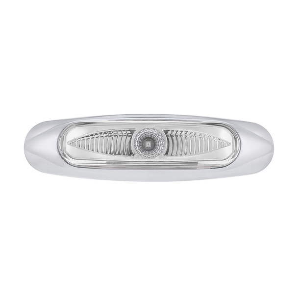 5-3/4" Wide 3 LED ViperEye Light (Clearance/Marker) - Red LED/Clear Lens